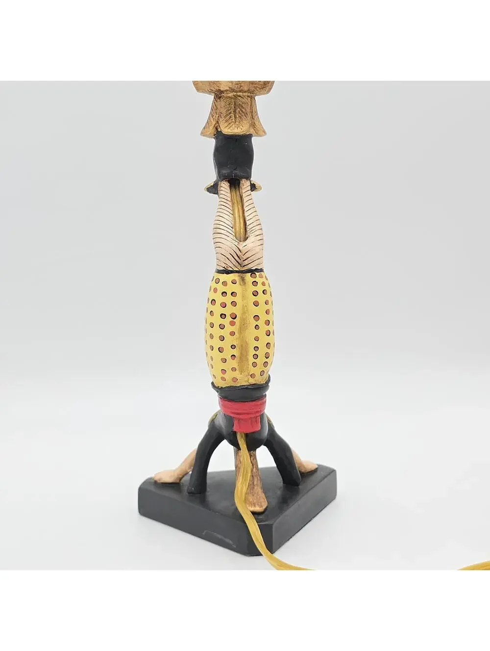 Vintage Asian Acrobat Candlestick Lamp